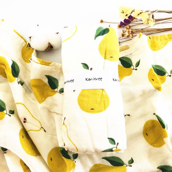 

yellow 70% bamboo cotton baby swaddle muslin blankets newborn blankets ins gauze infant wrap sleepsack swaddleme bath towel