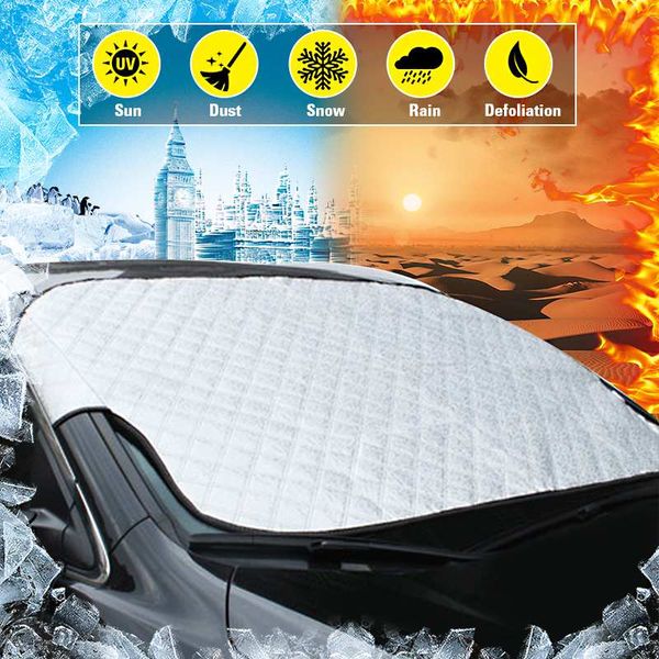 

automobiles car front windshield sunshades sun shade snow shield snow cover fit 4 seasons all weather universal window protector