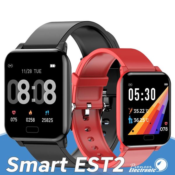 

cgjxsest2 body temperature smart watch thermometer bracelet smartwatch read information fitness tracker heart rate reloj inteligente with pa