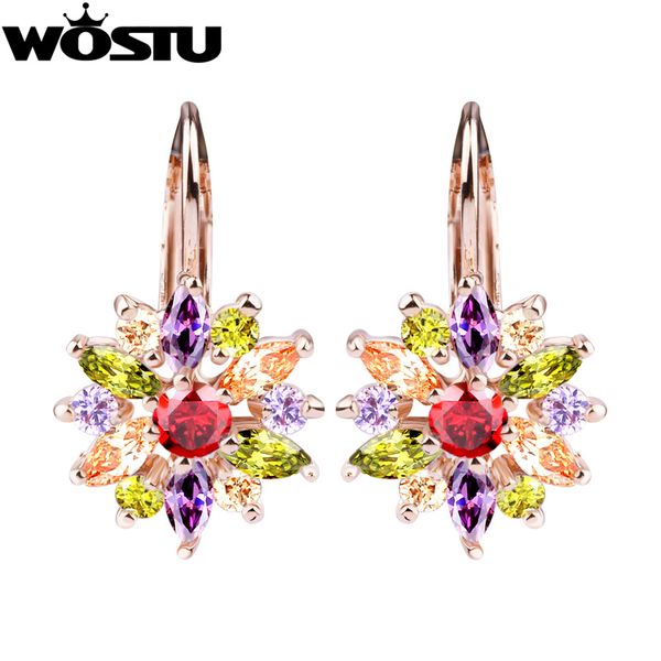 

gold color stud earrings zircon crystal earring for women gift, Golden;silver