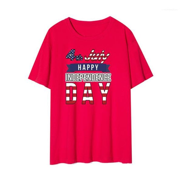 

short sleeve casual plus size female clothing summer womens designer tshirts celebrate holiday printed crew neck, White