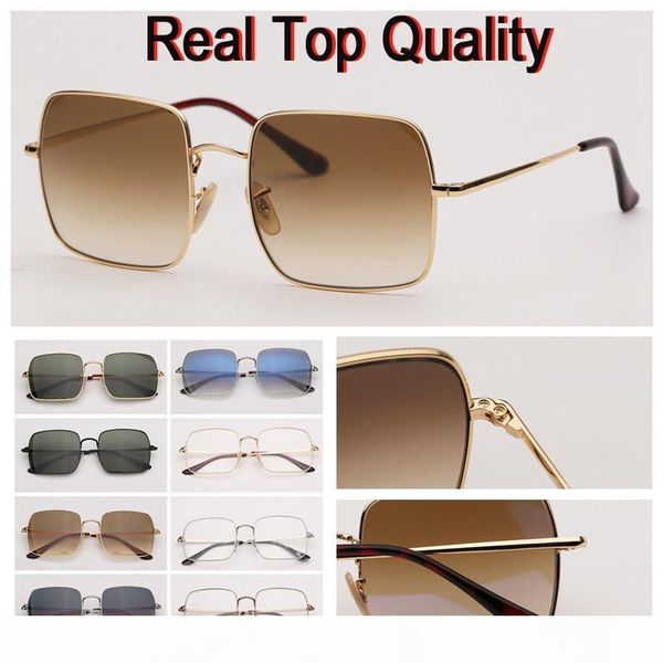 

designer sunglasses 2019 new arrival square retro model sun glasses women sunglasses with brown leather case and retail packages, White;black