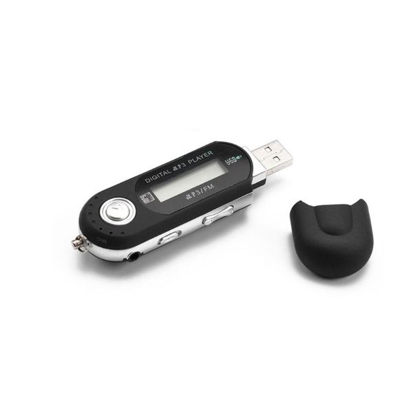 

цифровой мини usb mp3 плеер fm-радио функция с tf слот для карты жк-экран портативный usb flash drive с наушником горячие продажи