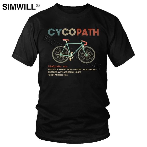 

fashion summer new mtb biker t shirt men's cycopath funny cycling t-shirt for cyclists short sleeved cotton tee gift idea