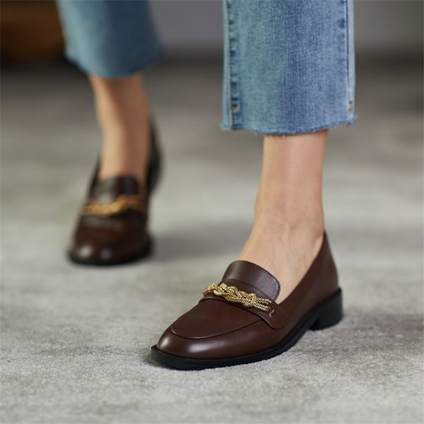 

2020 fashion heels shoes women pumps genuine leather round toe gold rope loafers shoes ladies real leather sandals, Black