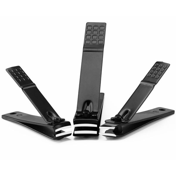 

black nail cuticle scissors trimmer clipper pedicure tweezers stainless steel cutters pliers manicure tools unisex