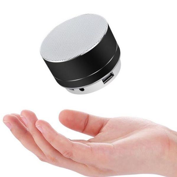 

cgjxsfashion modern aluminum alloy cylinder wireless bluetooth speaker a10 calls handstf card music bass subwoofer stereo speaker