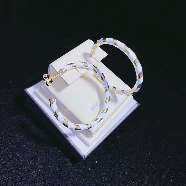 

hoop & huggie 3pcs/lot rainbow drop oil round earrings, the generous and sweet, Golden;silver