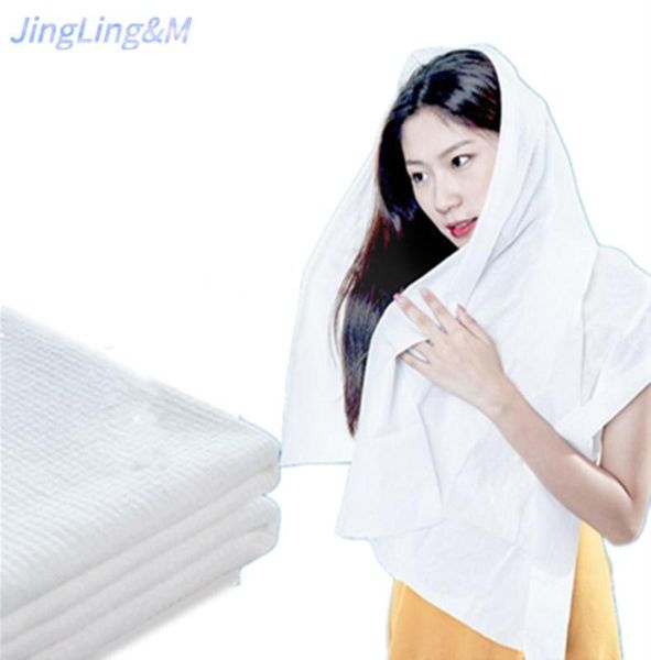 

disposable cotton towel and bath towel set, portable, individually packaged 5 pcs, suitable for family, l and travel