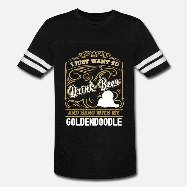

goldendoodle s t shirt men personalized tee shirt round collar original loose funny summer outfit shirt