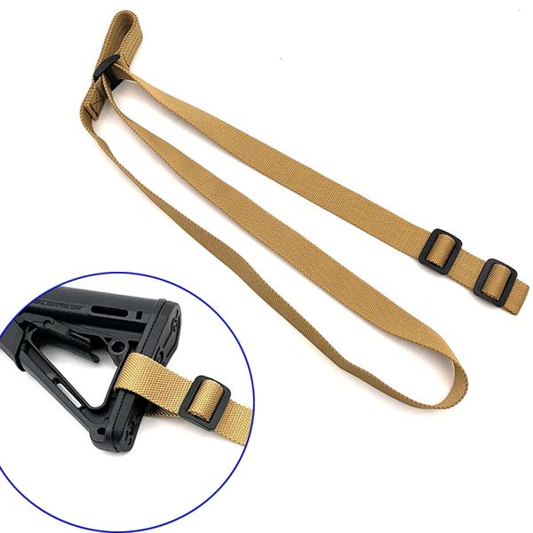 

hunting 2 points tactical sling strap 1.25inch double points sling with fast-loop adjuster for rifle gun