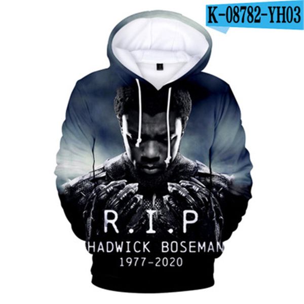 

panther wakanda forever man hoodies fashion hero panther letter pattern hooded sweatshirts designer female hip hop long sleeve pullover, Black