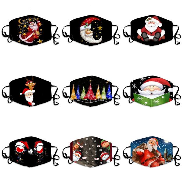 

peach blossom printed outdoor hiking insect cycling repellent mask multi-purpose holiday magic headscarf#811, Black