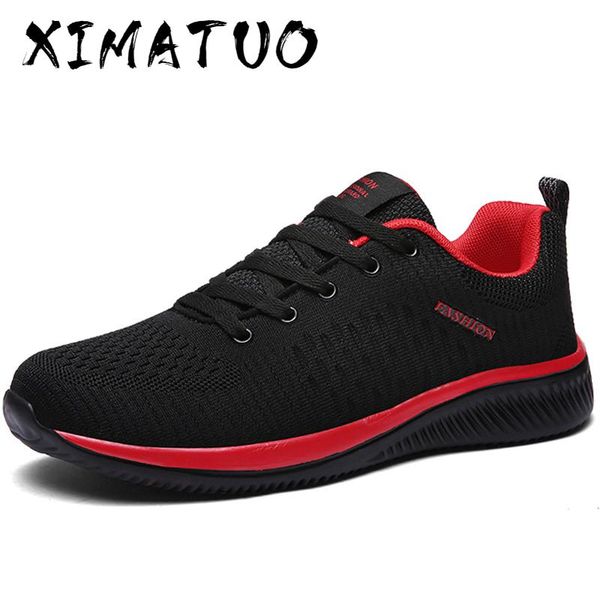 

shoes for men summer mesh men sneakers lace up low hollow footwear breathable sale sport trainers zapatillas hombre, Black