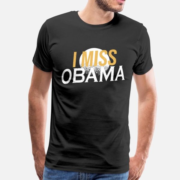 

i miss обама для президента 2020 антирасизма тенниски мужчин печати с коротким рукавом o шея оригинальной графическая повседневное лето винт