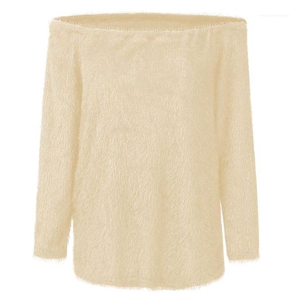 

женская одежда новая осень женская повседневная одежда сплошной цвет женщин конструктора свитера с длинным рукавом разрез шеи, White;black