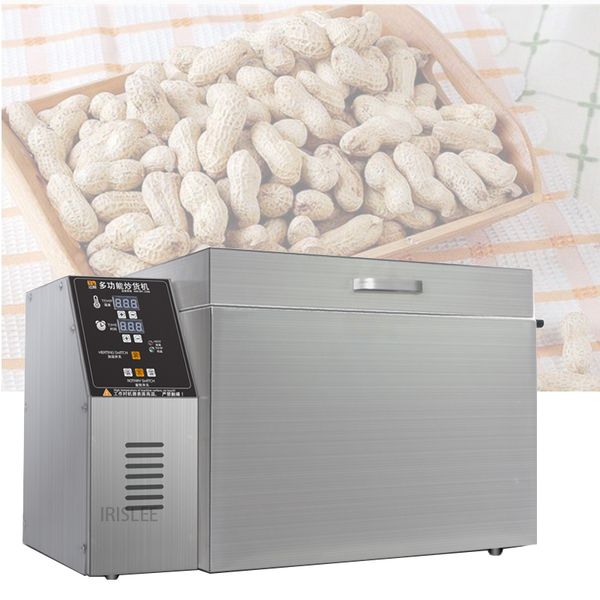 220V Verticale macchina per la tostatura piselli torrefattore macchina per la lavorazione degli alimenti semi di melone fritto arachidi fritte 1 pz