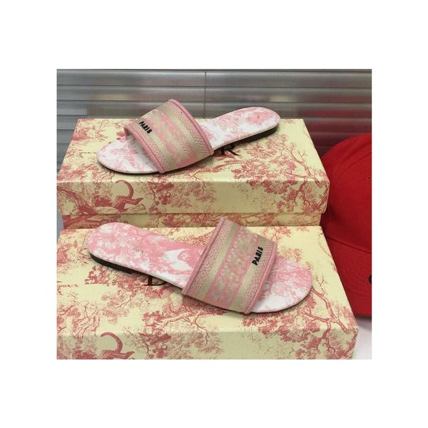 

2020 men women slide sandals designer shoes luxury slide summer fashion wide flat slippery with thick sandals slipper flip flops, Black