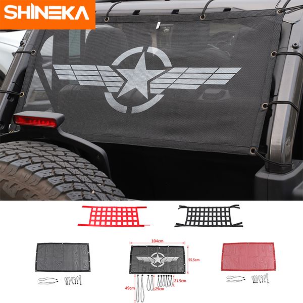 

car trunk car sunshade cover for wrangler 1997-2020 roof anti uv sun protect insulation net for tj jk jl