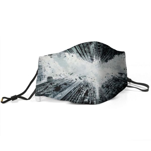 

women men face mask dust mask muffle the dark knight, world batman poster printed with adjustable ear hookbud light b, Silver