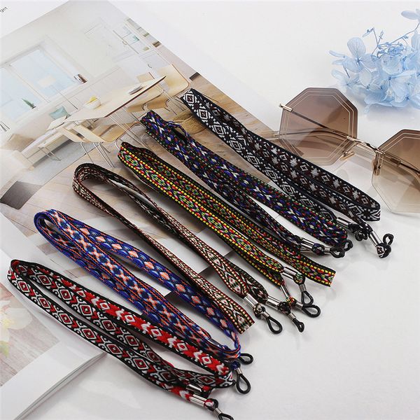 

handmade rope chain antislip eyeglasses chains sports reading glasses sunglasses strap cord holder neck headband accessories, Silver