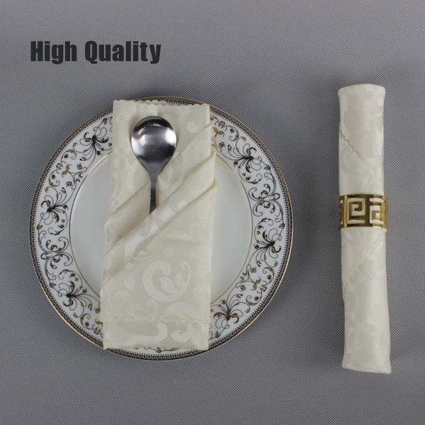 

10pcs/lot wedding party decoration polyester 48cm square table napkin l banquet folding cloth home pocket handkerchief