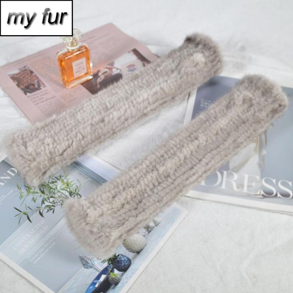

lady long style 40cm real gloves girls real knitted fingerless gloves strong elasticity mittens, Blue;gray