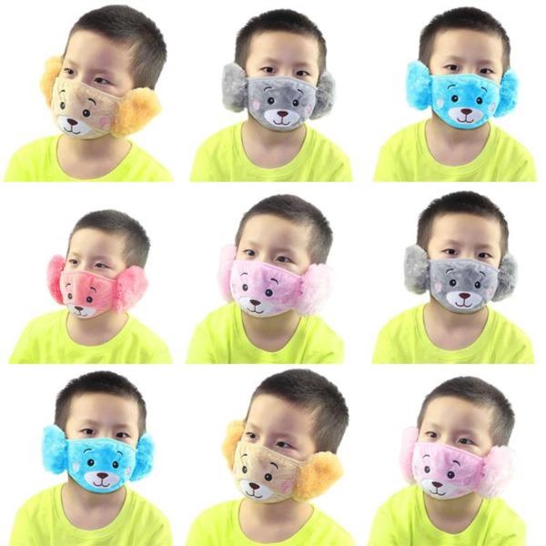 

2 wp 2 content grey teddy warm kids mask kiddies kiddies with 1 bear 2 teddy in kids plush reusable face 300x300 feuyy zhjoutdoorsport, Black