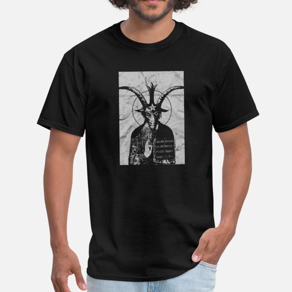 

occult baphomet gothic grunge satan devil black t shirt men customized short sleeve o-neck letters anti-wrinkle funny vintage shirt