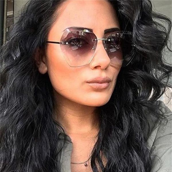 

sunglasses 2021 mirror ocean lens women brand designer vintage glasses driving uv400 street beat gafas, White;black