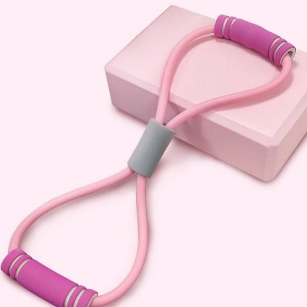

yoga fitness resistance bands 8 word chest expander rope fitness rubber elastic bands yoga stretch exercise training rubber band