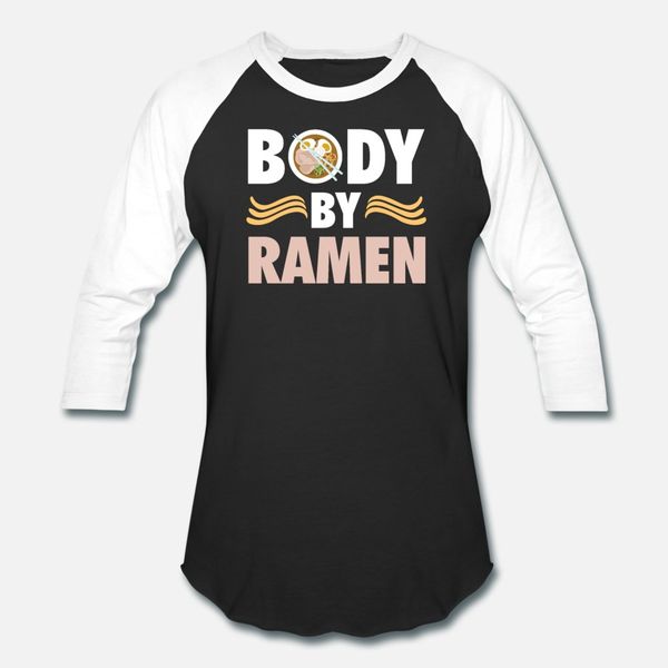 

funny body by ramen t shirt men knitted 100% cotton size s-3xl kawaii crazy casual spring pictures shirt