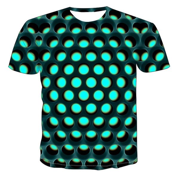 

three-dimensional tunnel graphic 3d lattice summer 3d print shirts kawaii kawaii harajuku men clothing