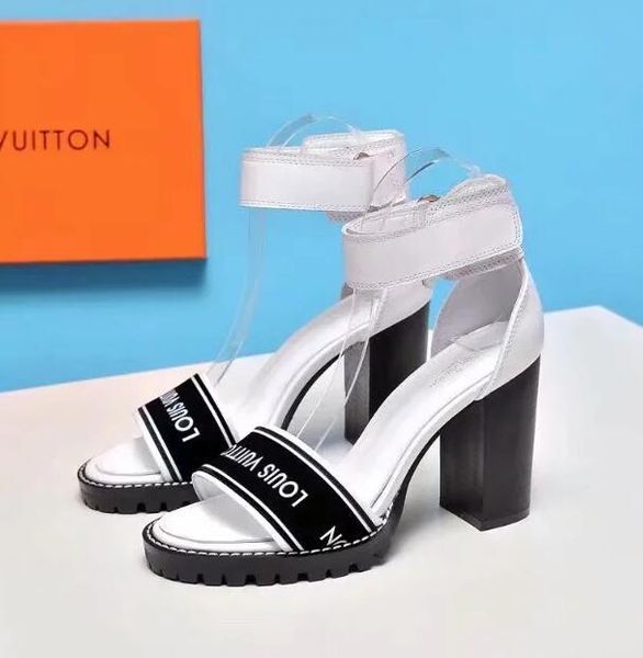 

new fashion women s chunky heels sandals ladies real leather shoes party pumps female casual shoes sandals l4569, Black