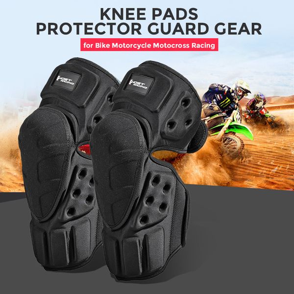 

1 pair motorcycle knee pads motocross knee protector guard moto protector protective gear motorbike riding black