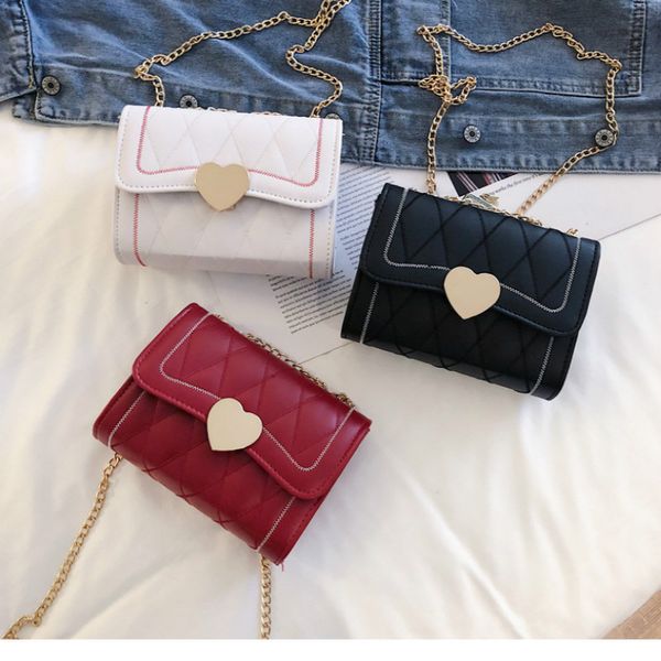 

new elegant bag women's spring chain embroidery thread fashion korean fashion all-match one-shoulder messenger bag
