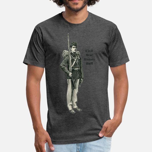 

civil war soldier history buff t shirt men designing cotton o-neck leisure cute breathable spring unique shirt