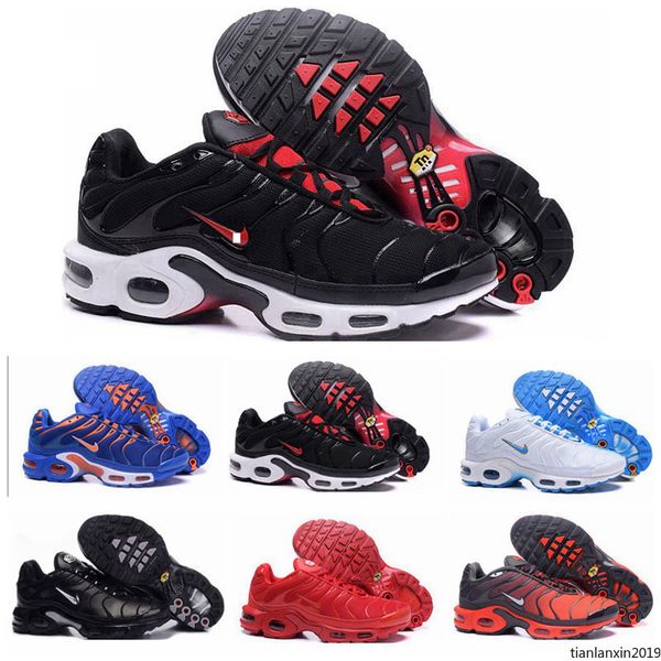 

2020 new mens mercurial plus tn ultra trainers black white orange running shoes women men trainers sports sneakers size 36-46 t19