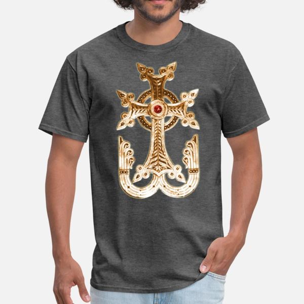 

cross gold golden god jesus antique t shirt men designs 100% cotton round collar vintage interesting new style spring autumn original shirt