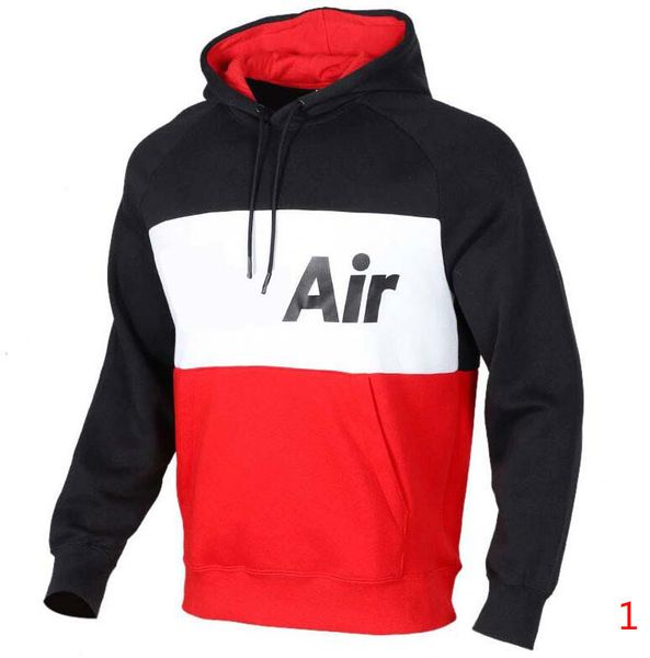 

2020 just sports hoodies for men sweatshirts with letters embroidery autumn active streetwear hooded homme clothing 2 colors size s-2xl, Black