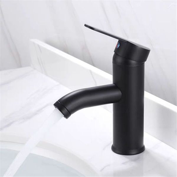 

single handle bathroom basin faucets cold/mixer basin sink tap black e7cd