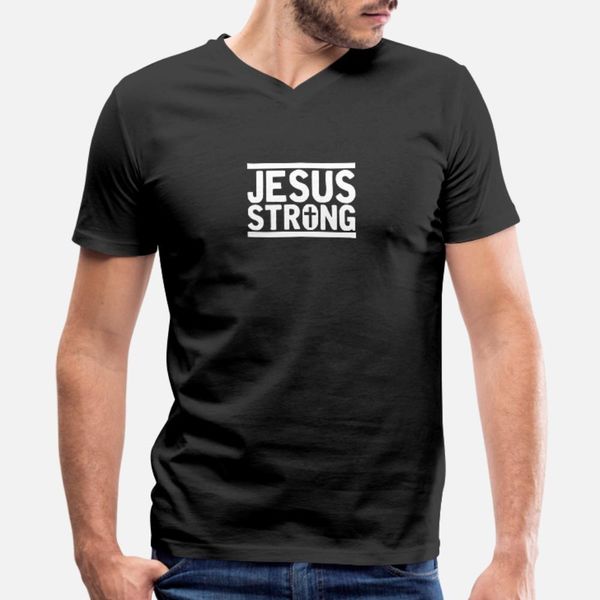 

jesus strong t shirt men crazy short sleeve s-xxxl kawaii crazy casual spring normal shirt