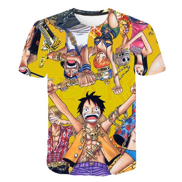 

sailing king straw hat luffy anime trend 3d print shirts comics horror hippie men clothing
