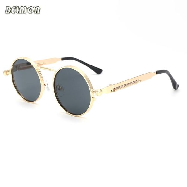 

steampunk goggles sunglasses men women round sun glasses for ladies retro circle vintage male female rs291, White;black
