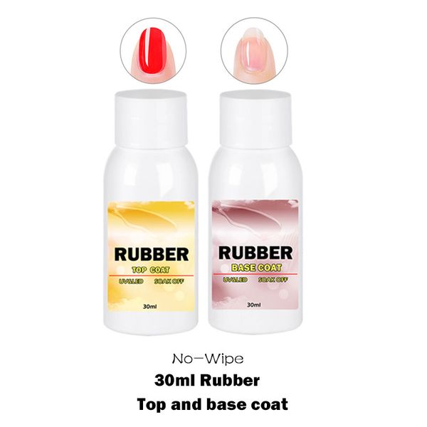 

lghzlink primer rubber foundation coat base coat nail gel polish no wipe uv gel lacquer non cleansing varnish kit, Red;pink