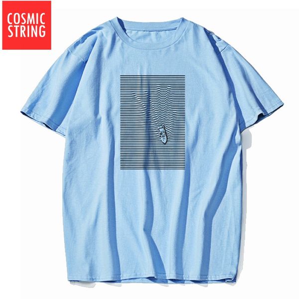 

cosmic string short sleeve summer boat print men t shirt casual 100% cotton men tshirt cool o-neck tee shirt male tee shirt
