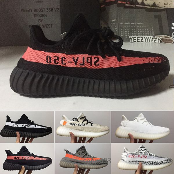 

butter static designers shoes mens bred semi frozen yellow sesame kanye west running shoes womens cream white zebra sneakers ghty75, Black