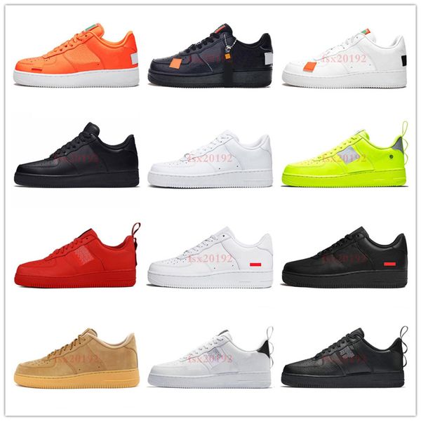 

новый 1 мужские дизайнерские кроссовки low платформы повседневная обувь forces черный белый оранжевый всего университета красный подсобные v