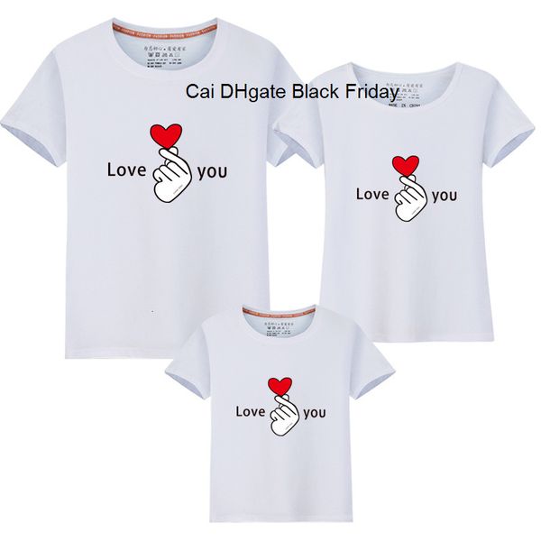 

new family matching t-shirt summer cotton short sleeve tees mom dad daughter son family look outfits casual parent-child clothes, Blue