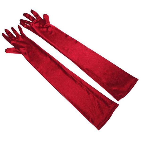 

long finger gloves evening party prom costume fashion gloves, Blue;gray
